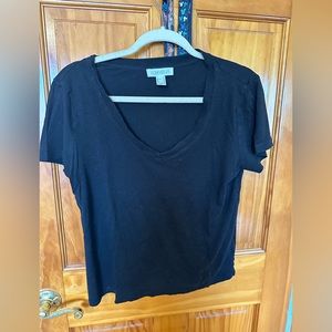 Forever 21 Black Medium V Neck
